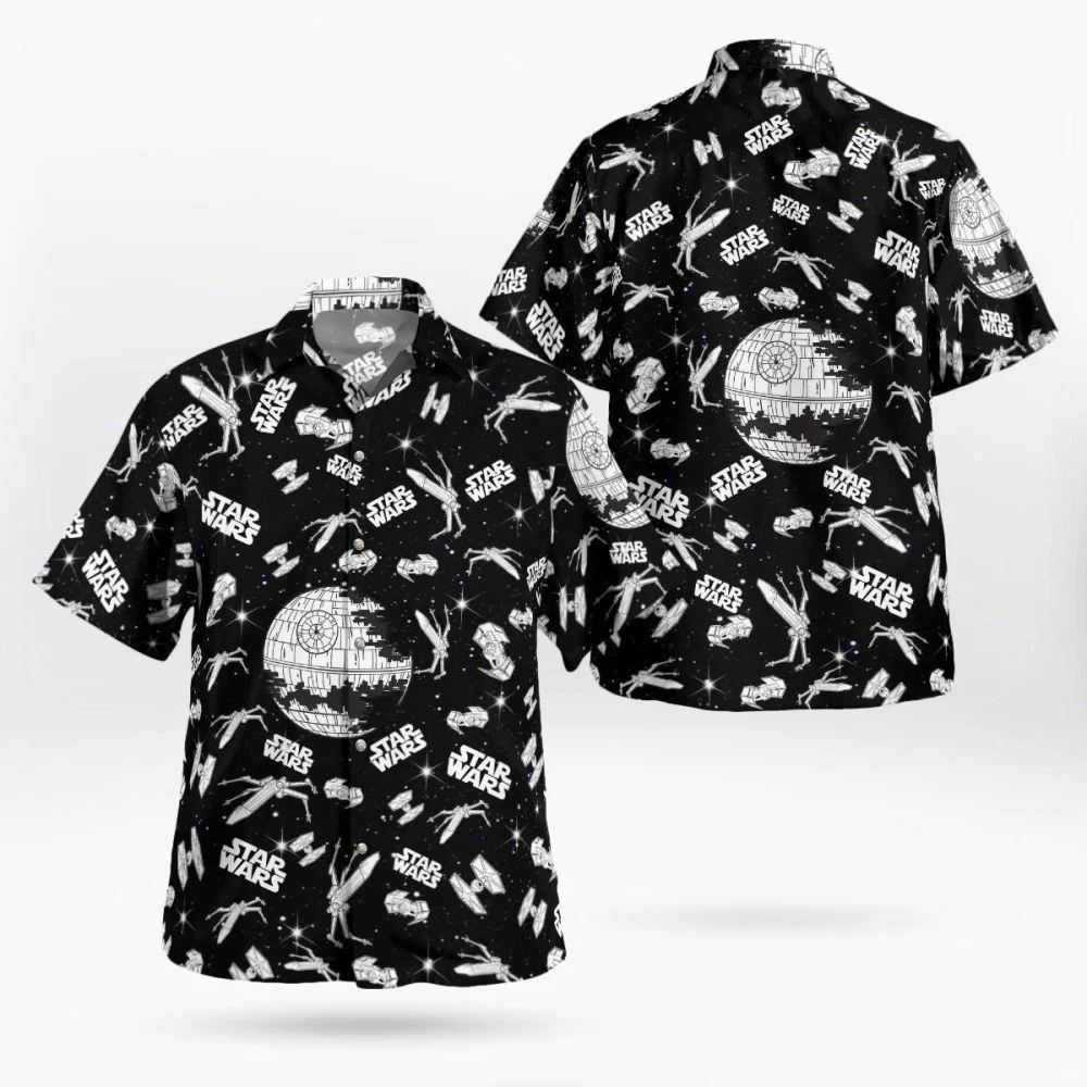 Star Wars Black Hawaiian Shirt Summer 2023 Hot HW0601