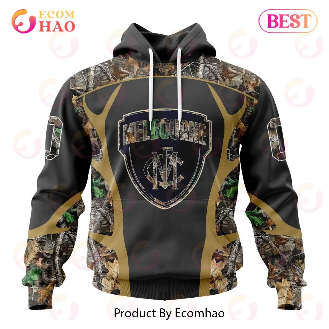 AFL Melbourne Football Club Special Camo Hunting Design 3D Hoodie, Zip Hoodie, Man - Women, Warm, Premium Quality HZ0501
