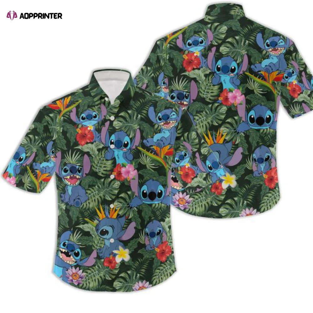 Stitch Hawaii Shirt Hot Summer, Stitch Shirt, Stitch Beach Shirt HW0601