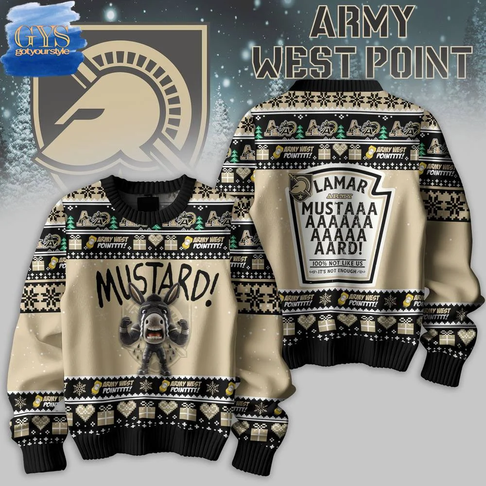 Army West Point x Kendrick Lamar Mustard Limited Edition Sweater , Cozy Soft Unisex Pullover SW0601