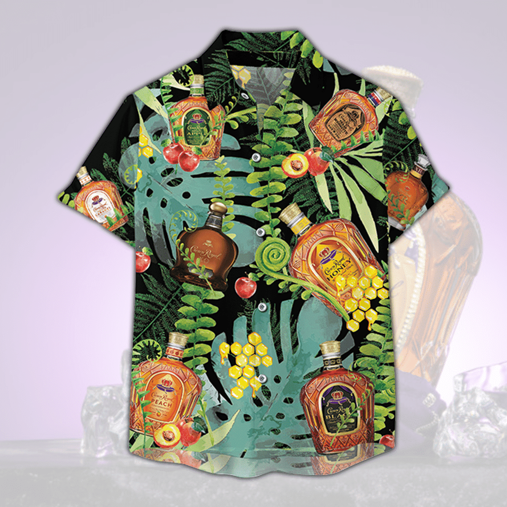 Crown Royal Collection Tropical Forest Hawaiian Shirt HW0601