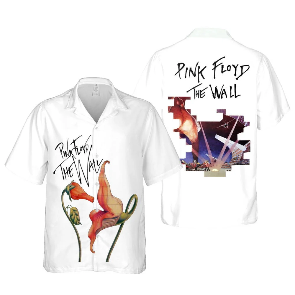 Pink Floyd The Wall Poster Rock Music Cuban Shirt Premium Hawaiian Shirt HW0601