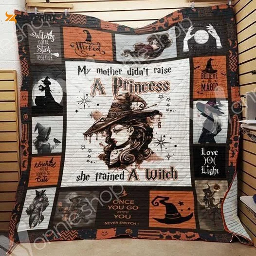 Wicca Trained A Witch Awesome 3D Customized Quilt , Soft Quilt, King Size, All Season Cozy Quilt QB0901