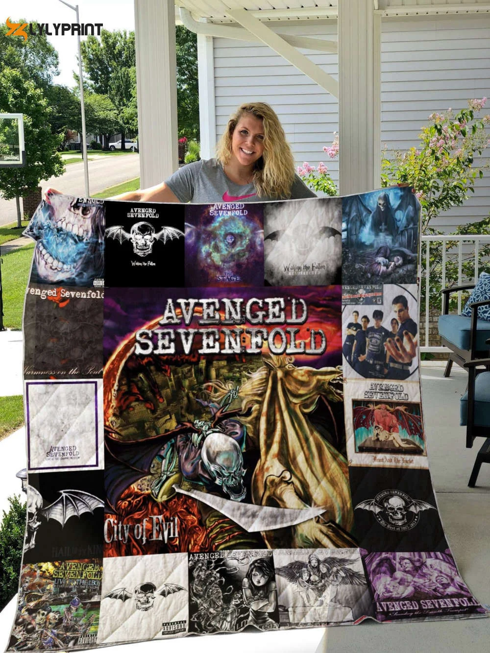 Avenged Sevenfold 1 Quilt Blanket For Fans Home Decor Gift , Soft Quilt, King Size, All Season Cozy Quilt QB0901