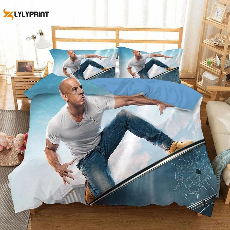Fast & Furious 12 Duvet Quilt Bedding Set , Soft Quilt, King Size, All Season Cozy Quilt QB0901