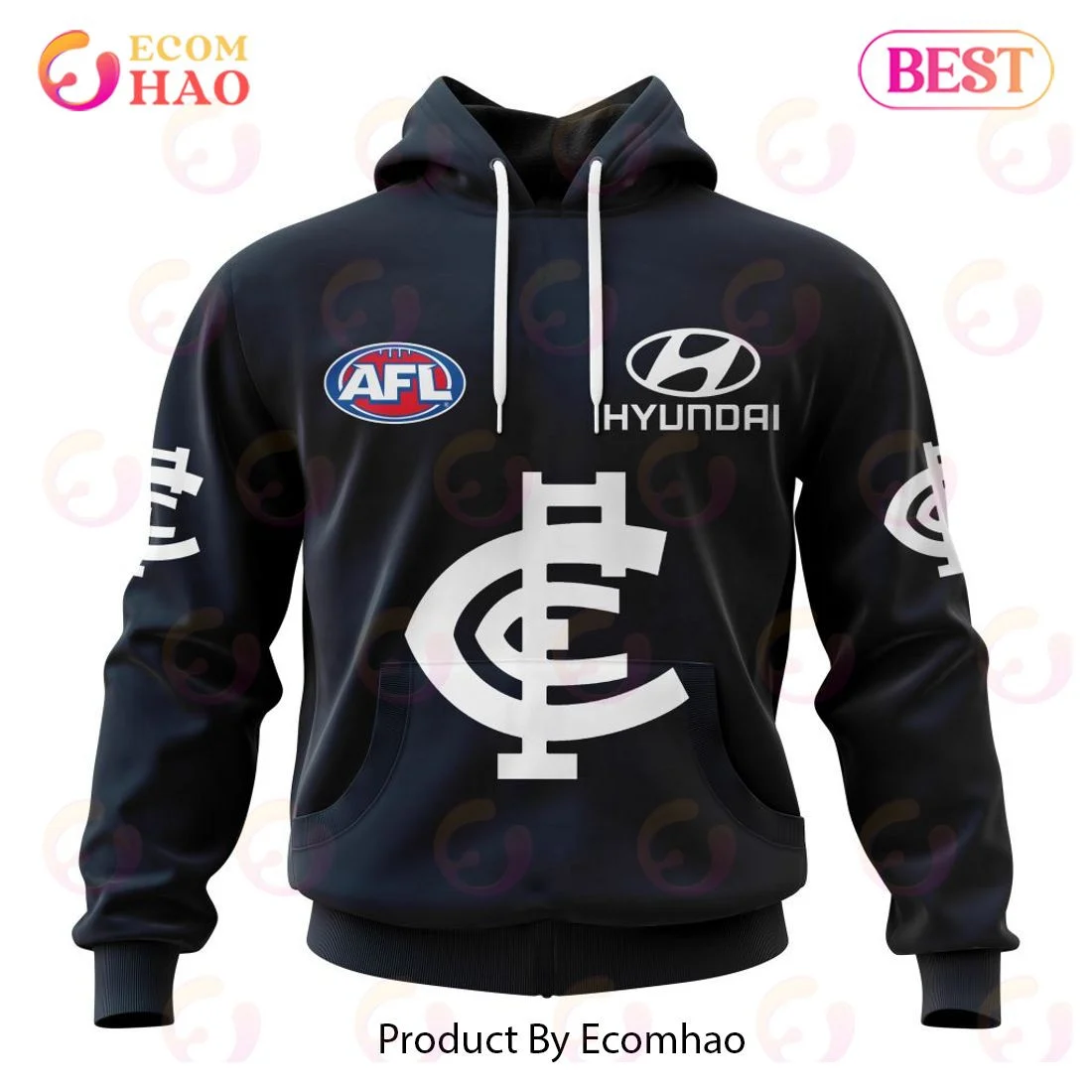 AFL Carlton Football Club Home Kits 2023 3D Hoodie, Zip Hoodie, Man - Women, Warm, Premium Quality HZ0501
