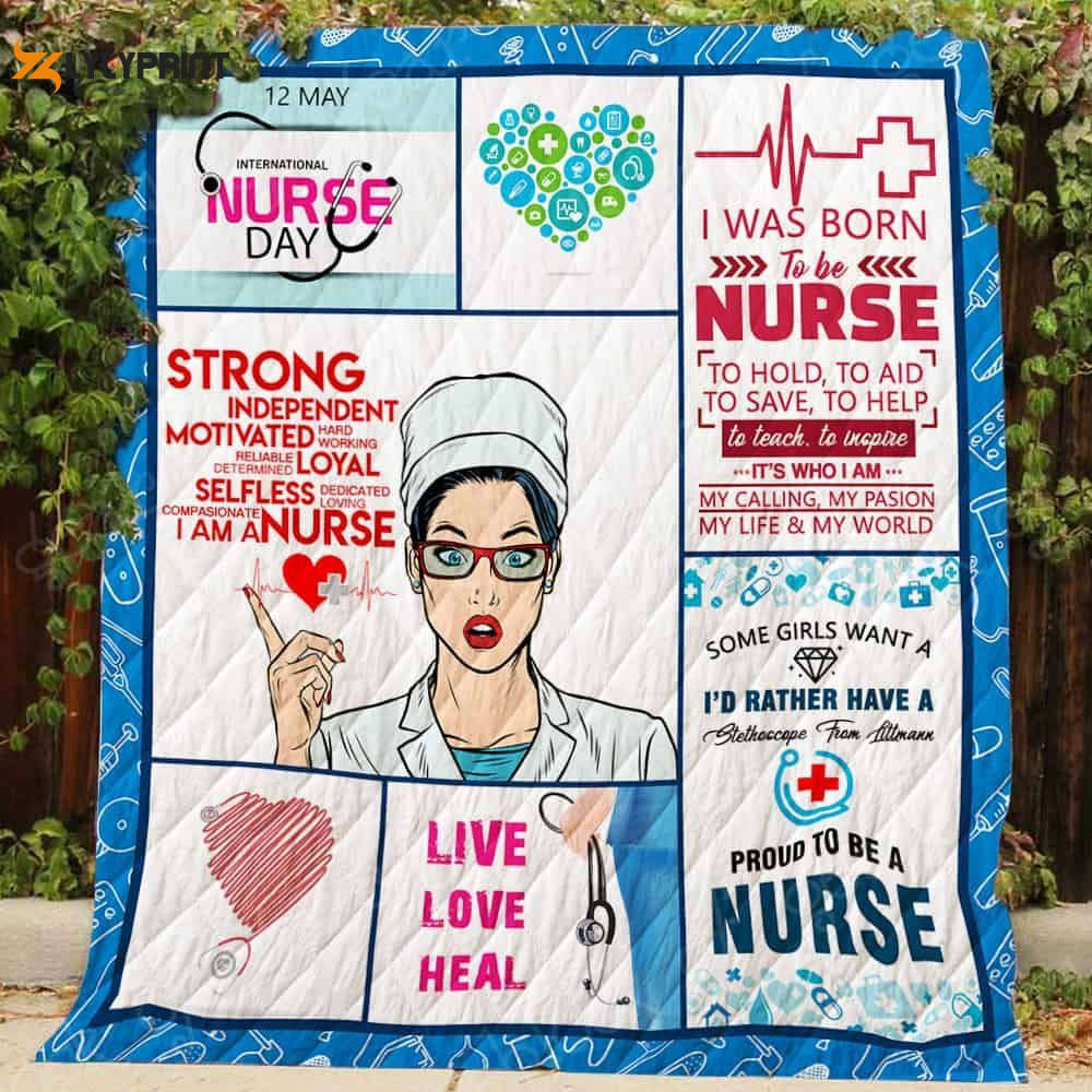 Proud To Be A Nurse 3D Customized Quilt , Soft Quilt, King Size, All Season Cozy Quilt QB0901