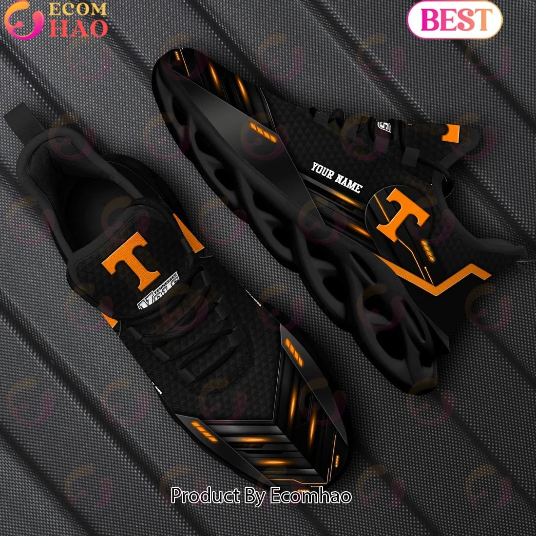 Tennessee Volunteers Team Black Clunky Max Soul Shoes Sneakers Custom Your Name  Unisex sneakers MS0601