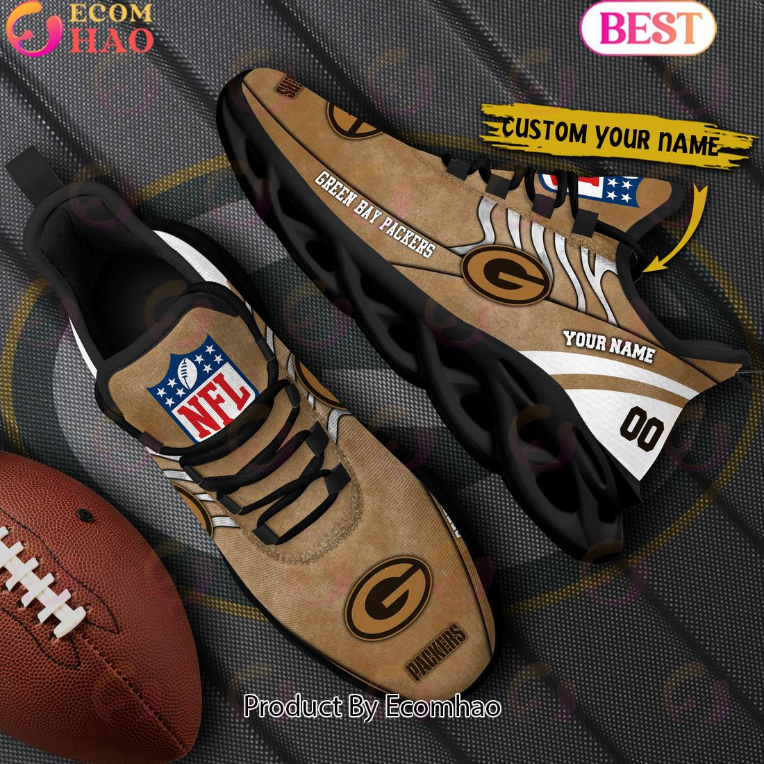 Custom Name Green Bay Packers X Salute to Service For Veterans Day Celebration Max Soul Shoes  Unisex sneakers MS0601