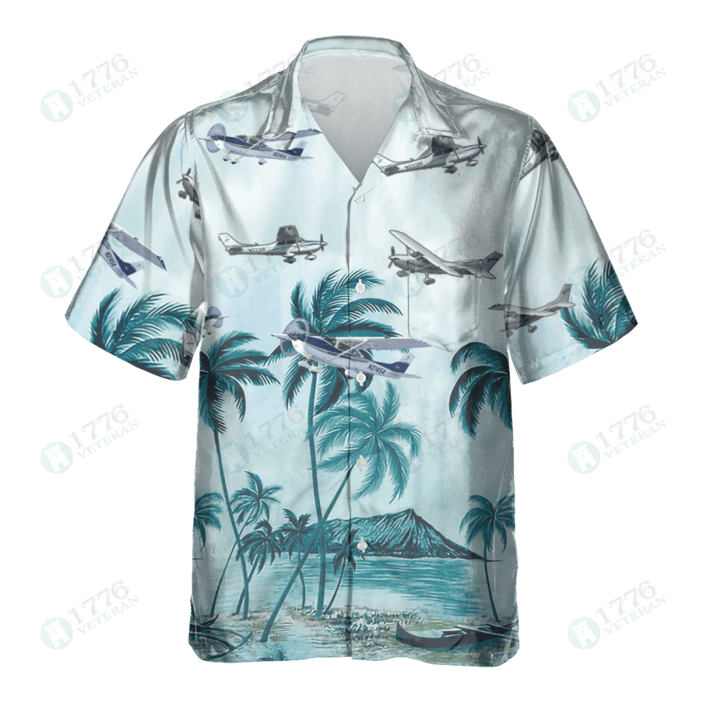Cessna 182 Skylane Pocket Hawaiian Shirt, Gift For Men Women, Gift For Men Women HW0601