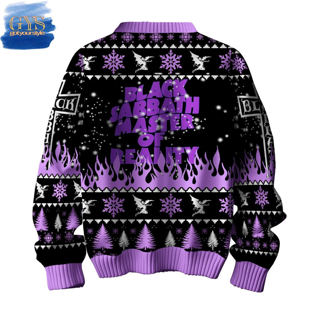 Black Sabbath Master Of Reality Ugly Christmas Sweater , Cozy Soft Unisex Pullover SW0601
