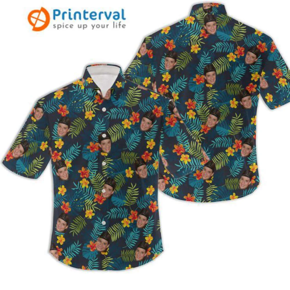 Personalized Photo Hawaiian Shirt, Custom Photo Beach Shirt HW0601
