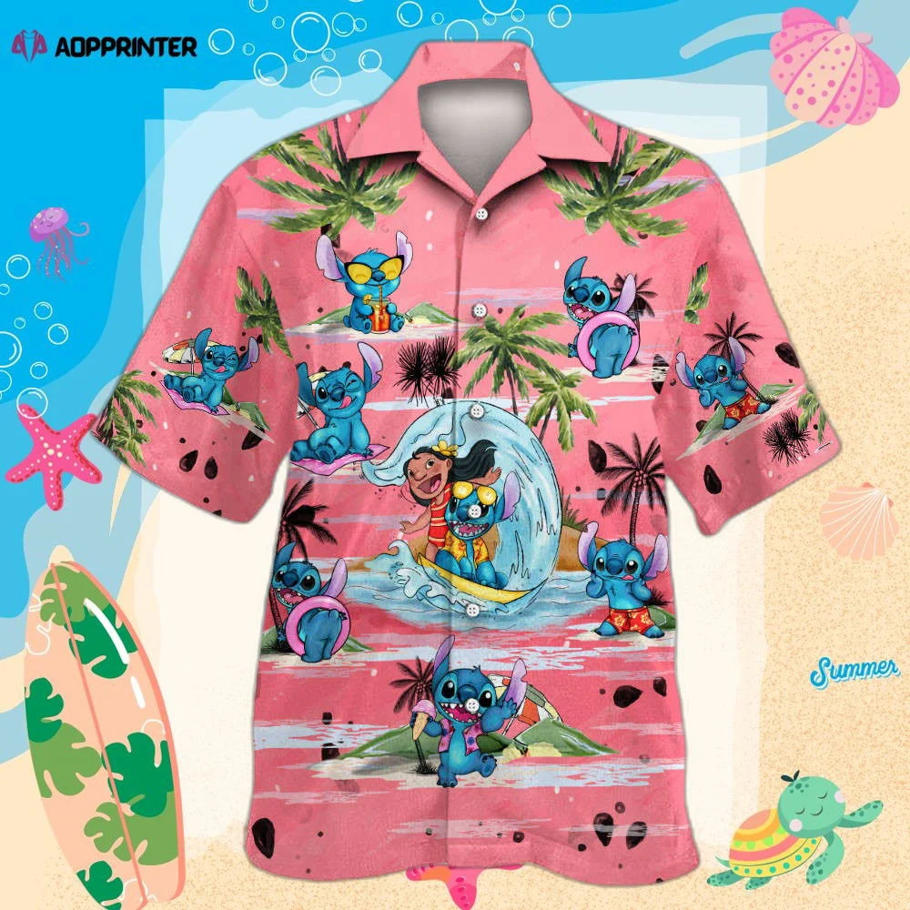 Stitch 08 Hawaiian Shirt Shorts Summer 2023 Hot HW0601