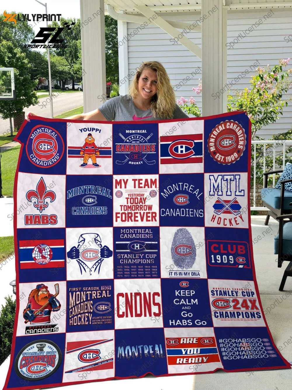 Montreal Canadiens 1 Quilt Blanket For Fans Home Decor Gift , Soft Quilt, King Size, All Season Cozy Quilt QB0901