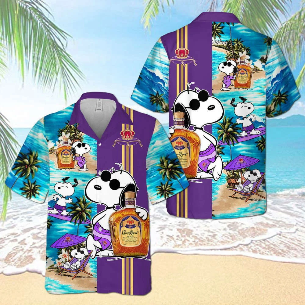 Crown Royal Snoopy Dog Hawaiian Shirt HW0601