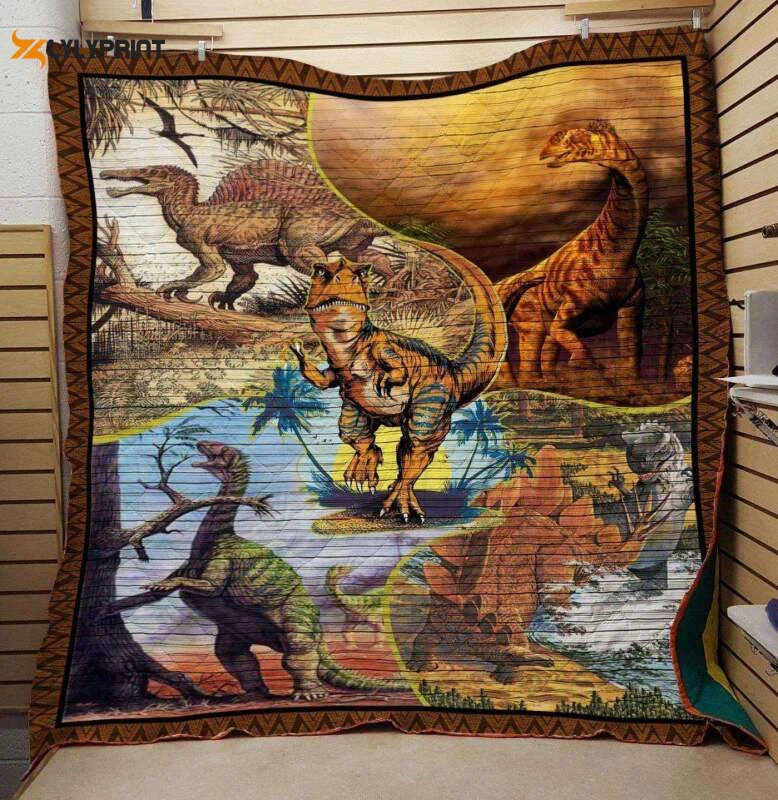 Dinosaur Huge 3D Customized Quilt , Soft Quilt, King Size, All Season Cozy Quilt QB0901