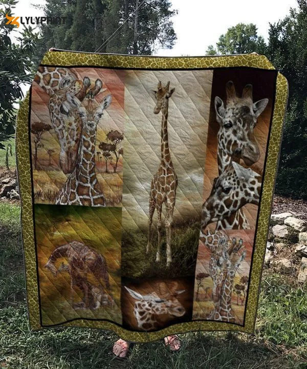 Giraffe I Wanna Be A Giraffe Awesome 3D Customized Quilt , Soft Quilt, King Size, All Season Cozy Quilt QB0901