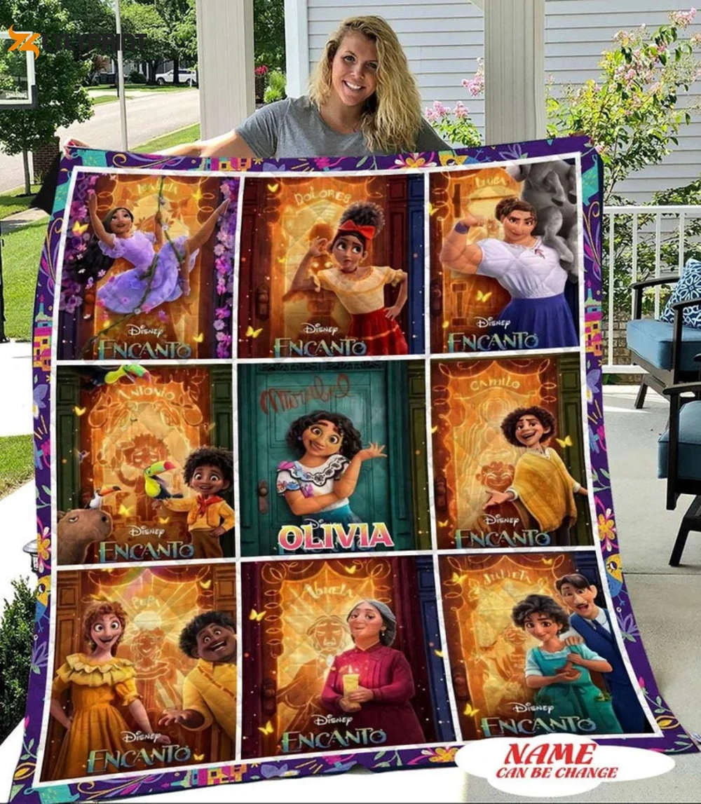 Personalized Encanto Movie Quilt Blanket For Fans Home Decor Gift ,  Soft Quilt, King Size, All Season Cozy Quilt QB0901