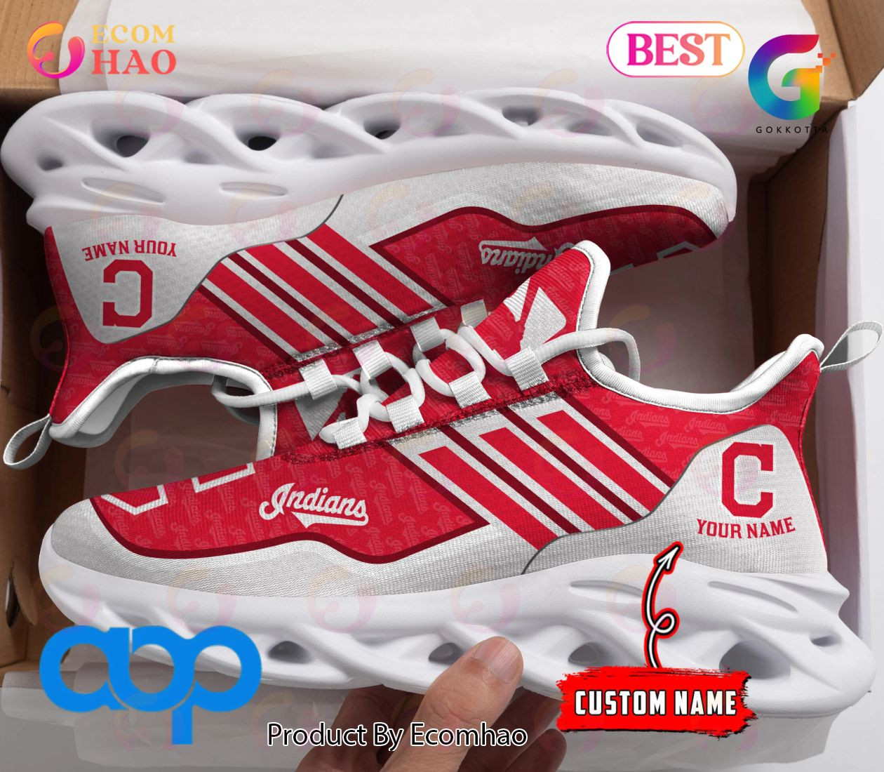 MLB Cleveland Indians New Clunky Max Soul Sneaker, Shoes  Unisex sneakers MS0601