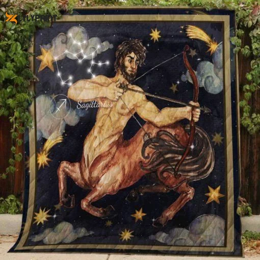 Sagittarius 3D Customized Quilt ,  Soft Quilt, King Size, All Season Cozy Quilt QB0901