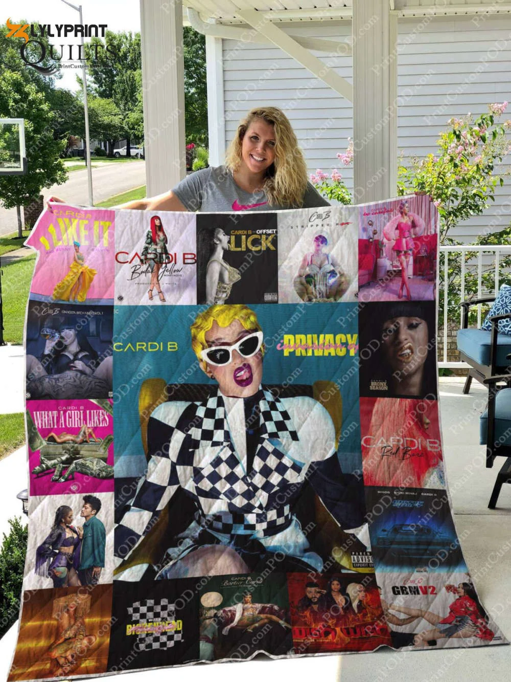 Cardi Albums 3D Customized Quilt Blanket For Fans Home Decor Gift ,  Soft Quilt, King Size, All Season Cozy Quilt QB0901