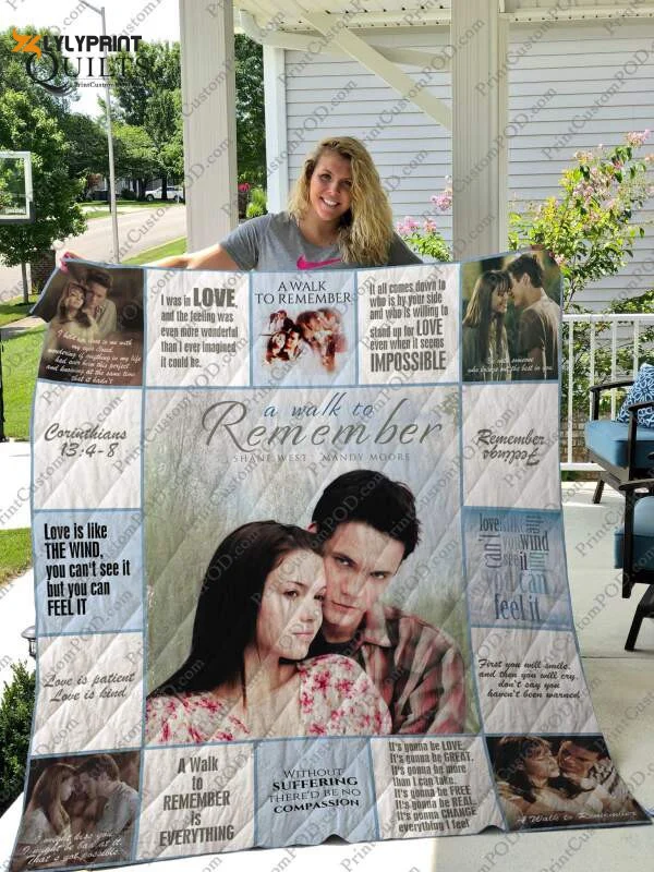 A Walk To Remember 3D Customized Quilt Blanket ,  Soft Quilt, King Size, All Season Cozy Quilt QB0901