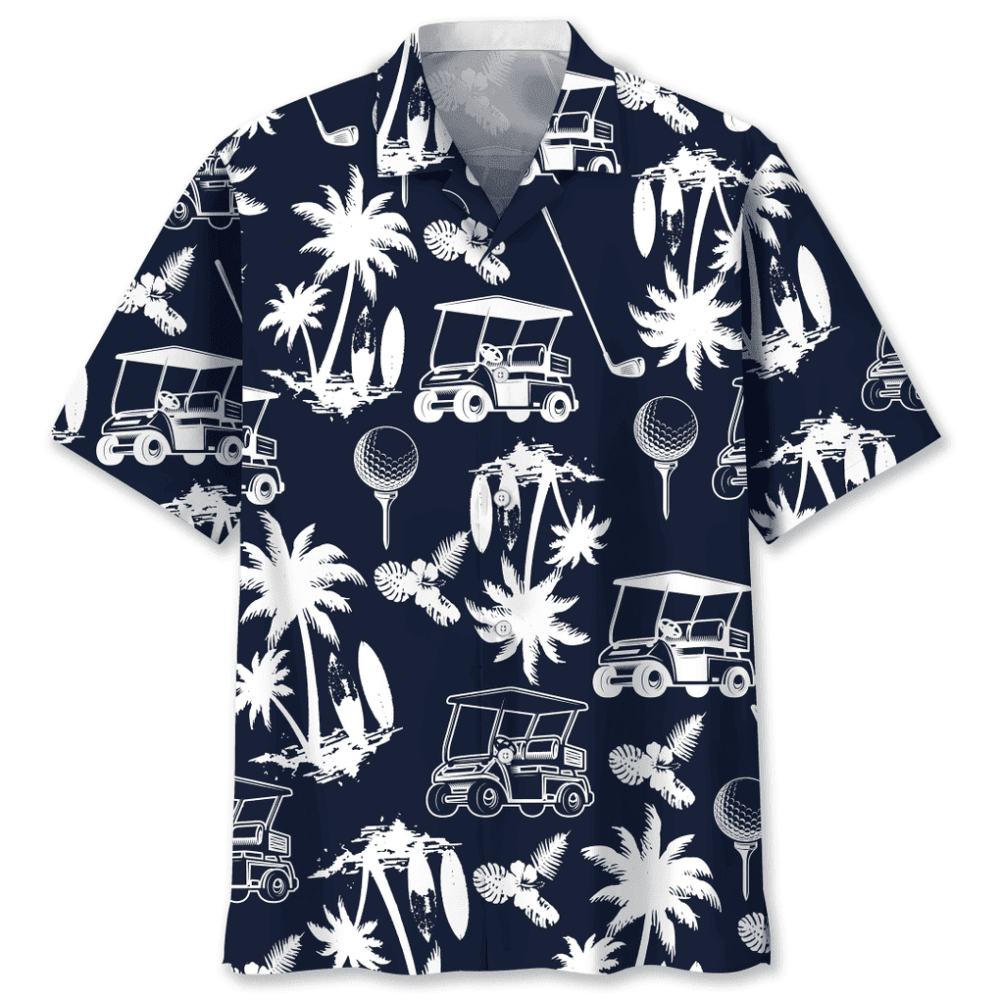 Golf Black Hawaiian Shirt, Gift For Men Women HW0601