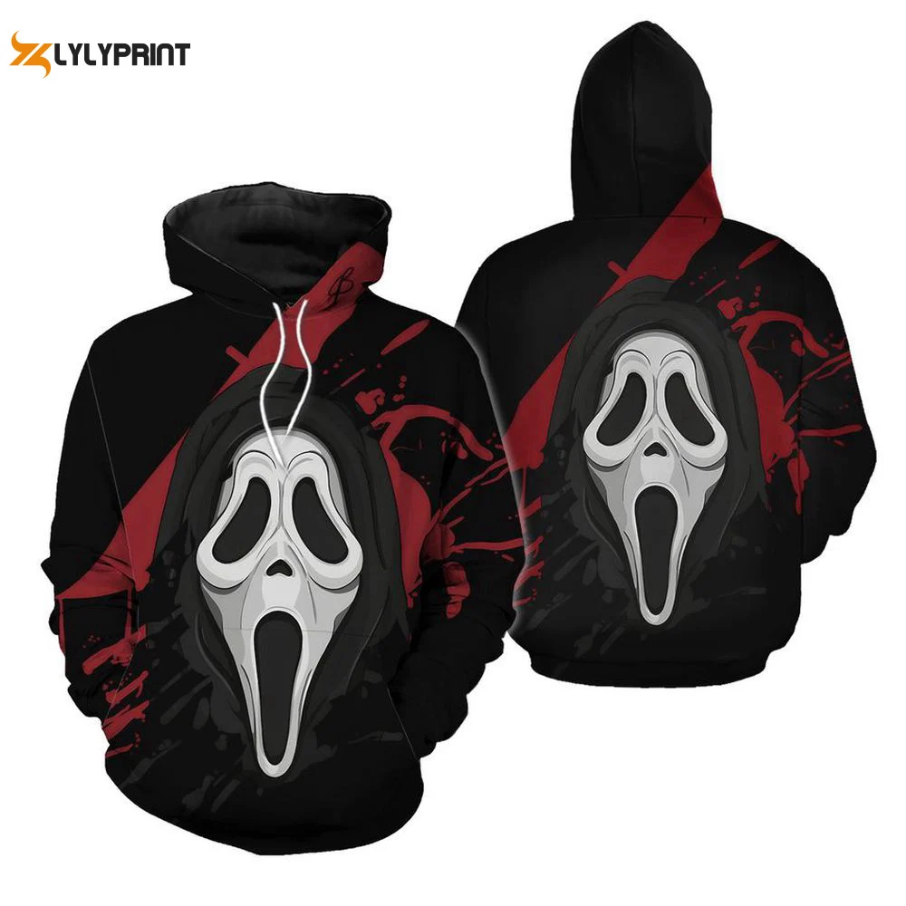 10 Designs The Ghost Face 3D Hoodie HZ0501