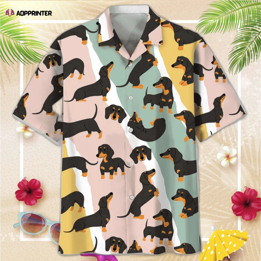Dachshund Hawaii Funny Hawaiian Shirt, Gift For Men Women HW0601