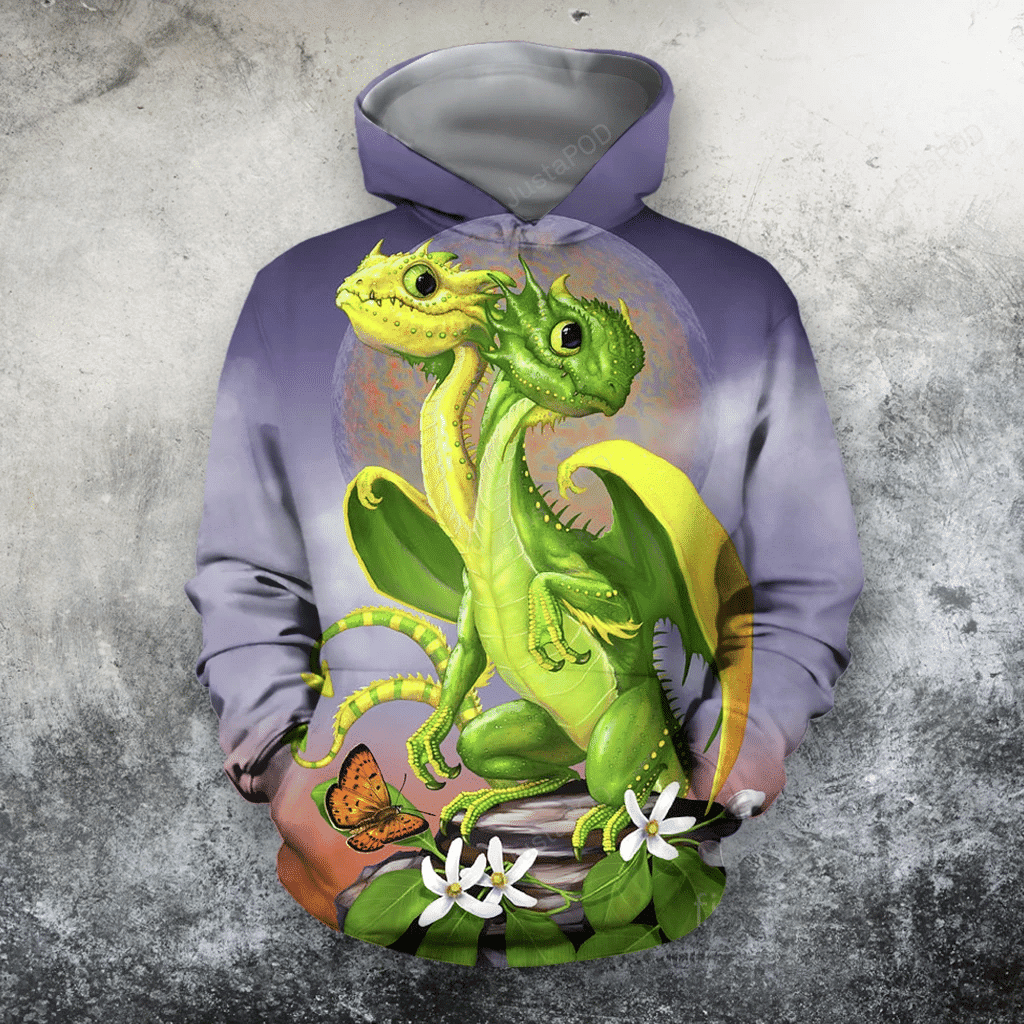 Lemon Dragon 3D All Over Printed Hoodie, Zip- Up Hoodie HZ0501