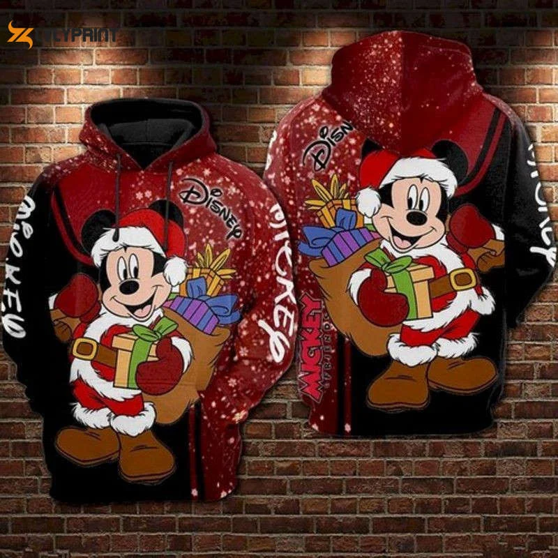 Mickey Santa Claus Christmas Disney 3d Hoodie HZ0501
