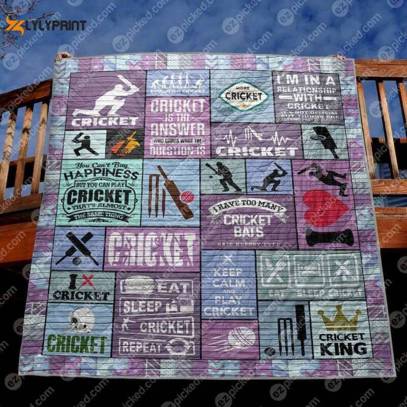 In A Relationship With Cricket 3D Customized Quilt , Soft Quilt, King Size, All Season Cozy Quilt QB0901