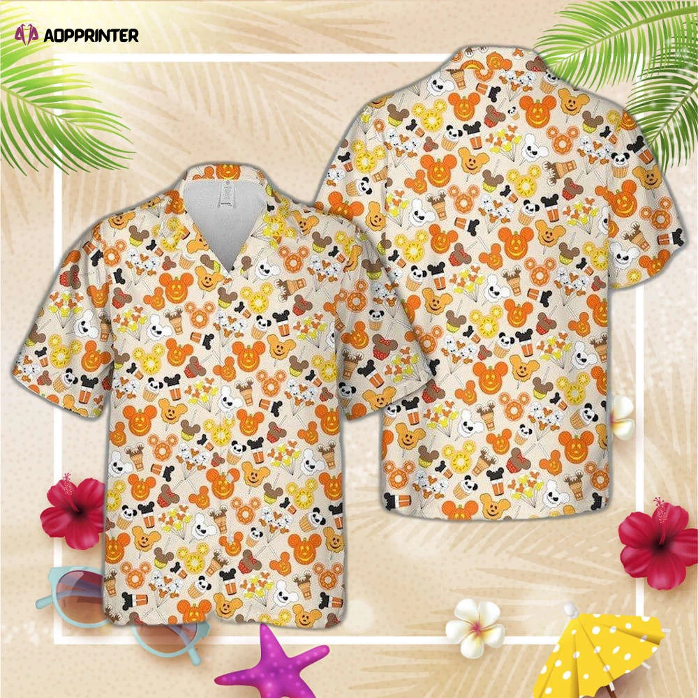 Mickey Donuts Spooky Season Hawaiian Shirt, Gift For Men And Women HW0601