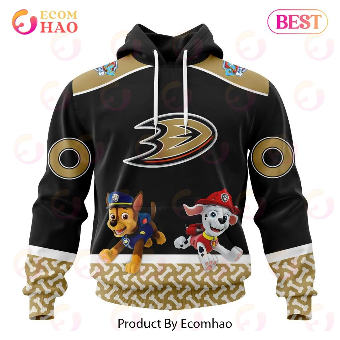 Anaheim Ducks Special Paw Patrol Design 3D Hoodie, Zip Hoodie, Man - Women, Warm, Premium Quality HZ0501