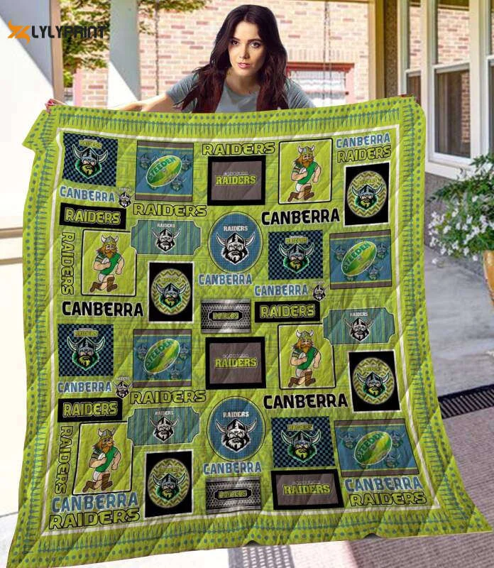 Canberra Raiders 3D Customized Quilt Blanket For Fans Home Decor Gift ,  Soft Quilt, King Size, All Season Cozy Quilt QB0901