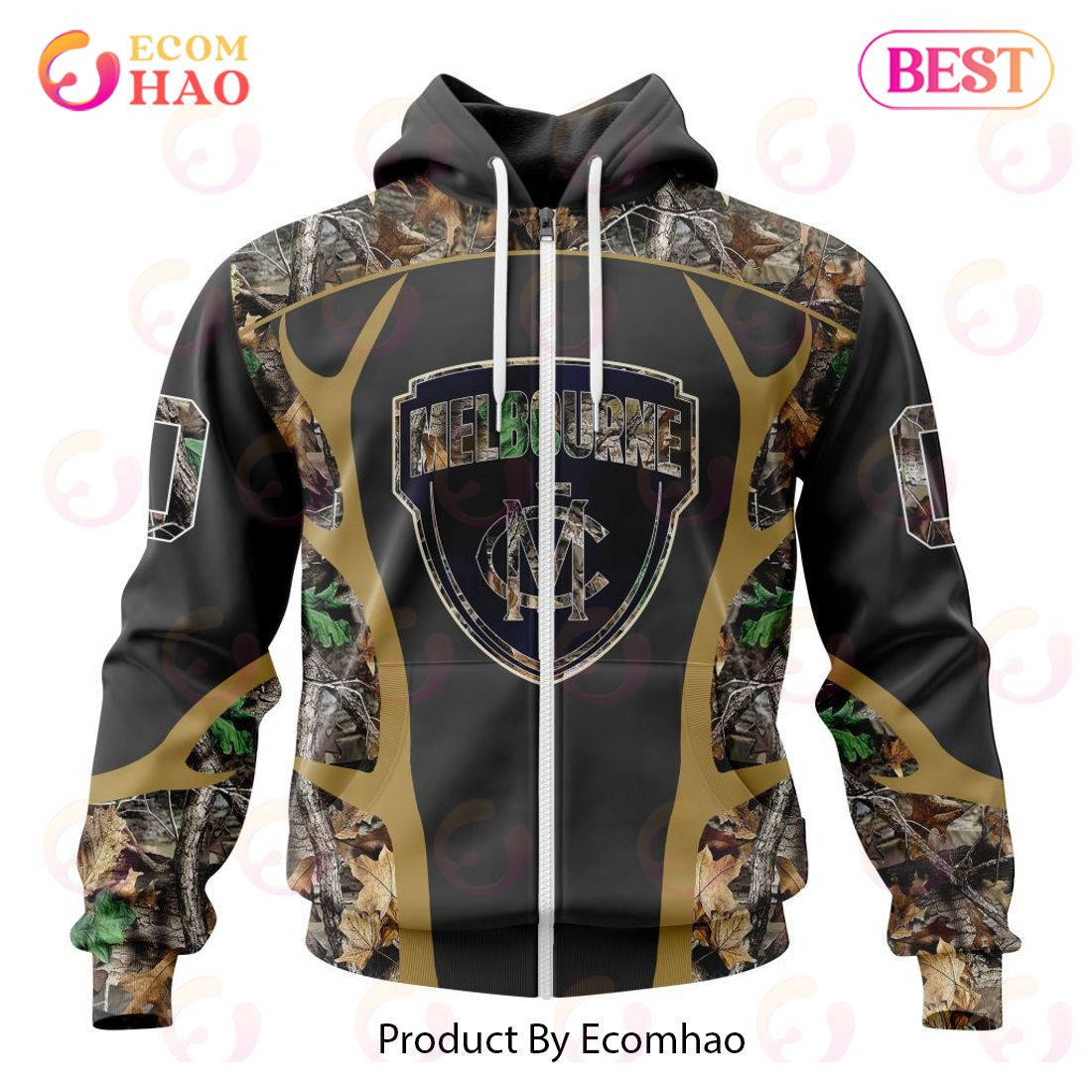 AFL Melbourne Football Club Special Camo Hunting Design 3D Hoodie, Zip Hoodie, Man - Women, Warm, Premium Quality HZ0501