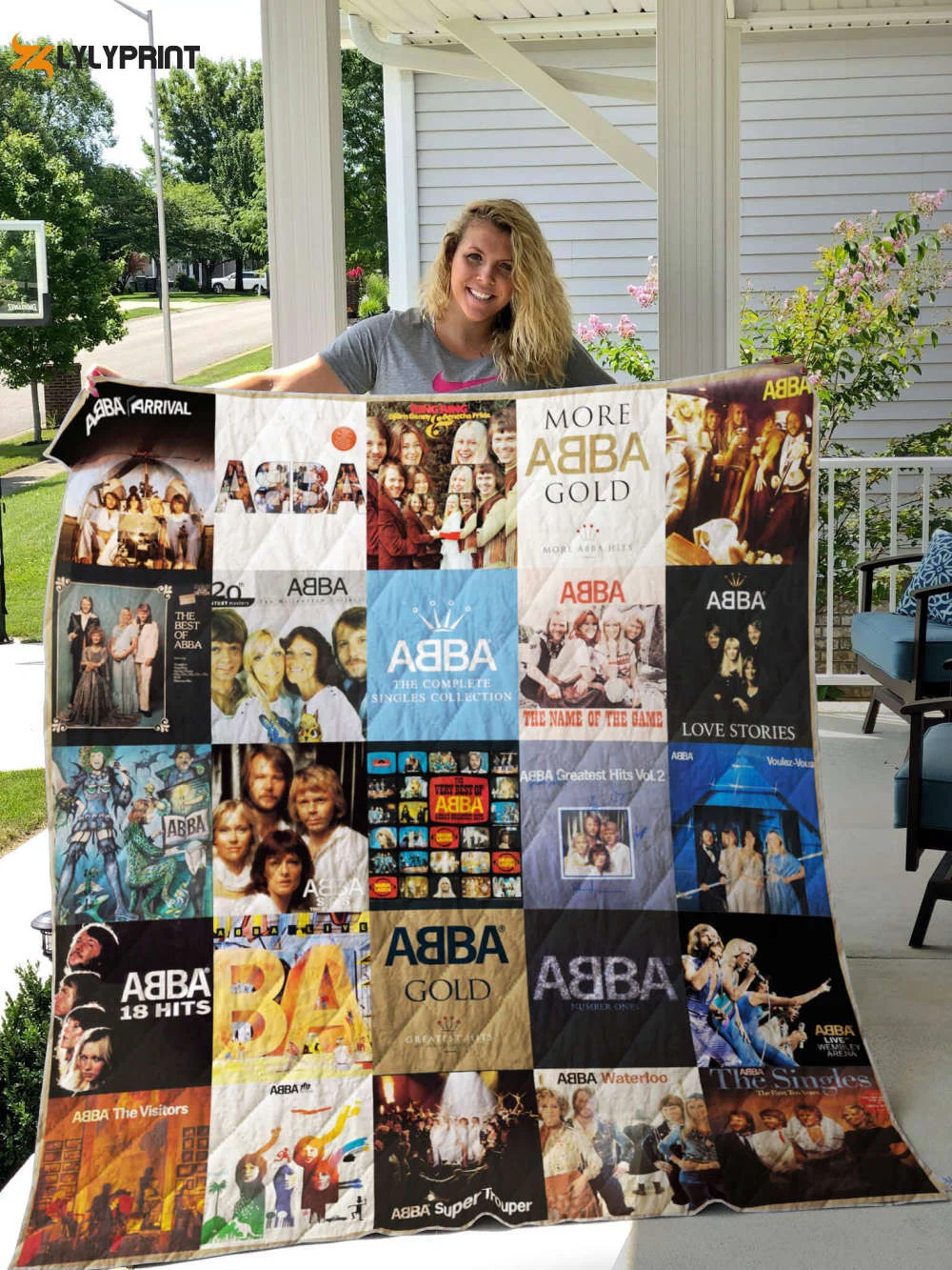 ABBA 2 Quilt Blanket For Fans Home Decor Gift , Soft Quilt, King Size, All Season Cozy Quilt QB0901