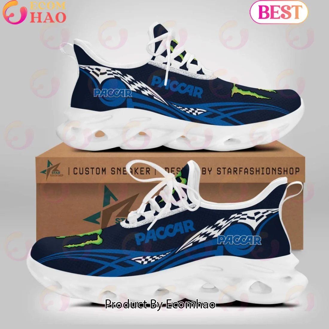 Paccar Truck Monster Design Max Soul Shoes  Unisex sneakers MS0601