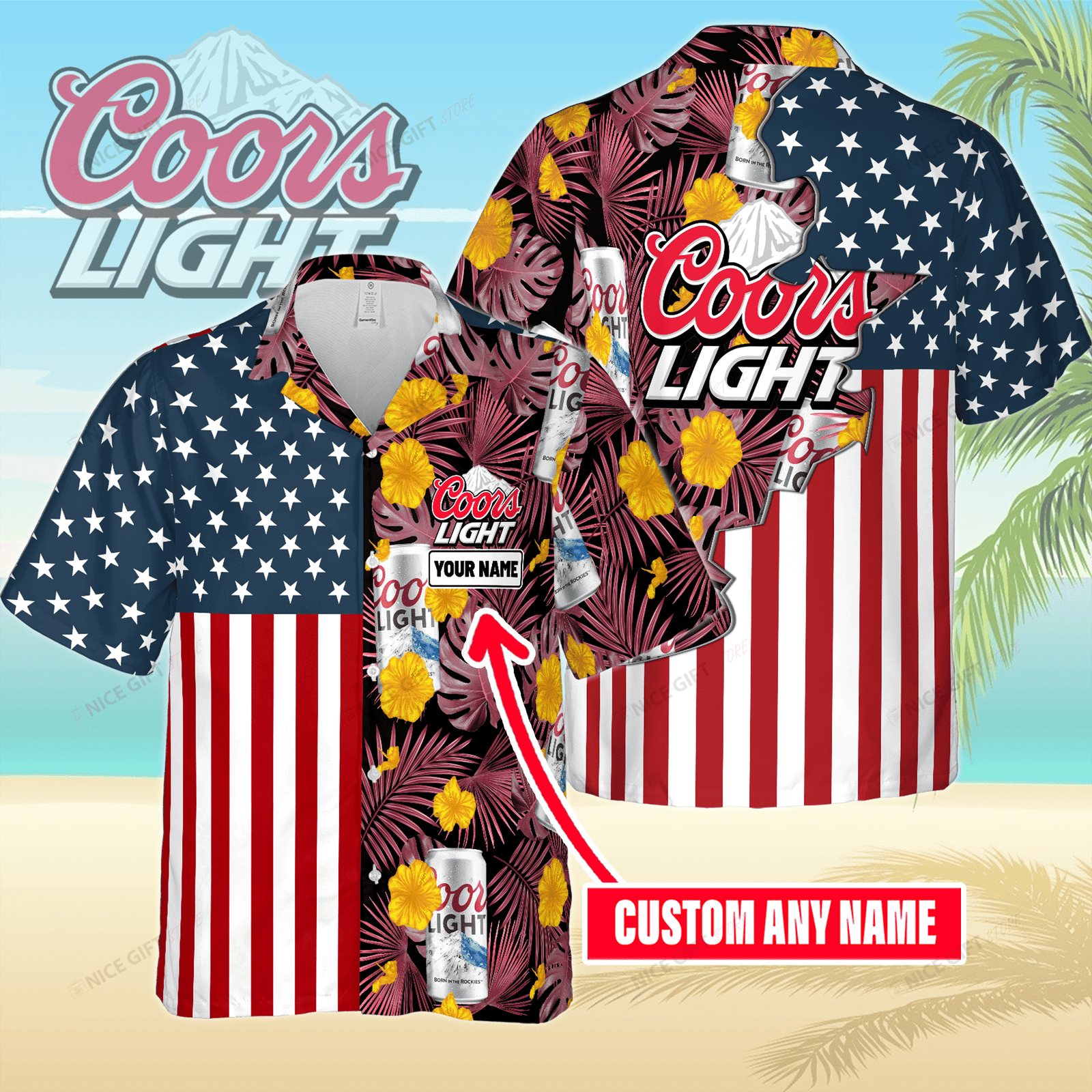 Coors Light Custom Name Hawaiian Shirt For Men And Women HW0601
