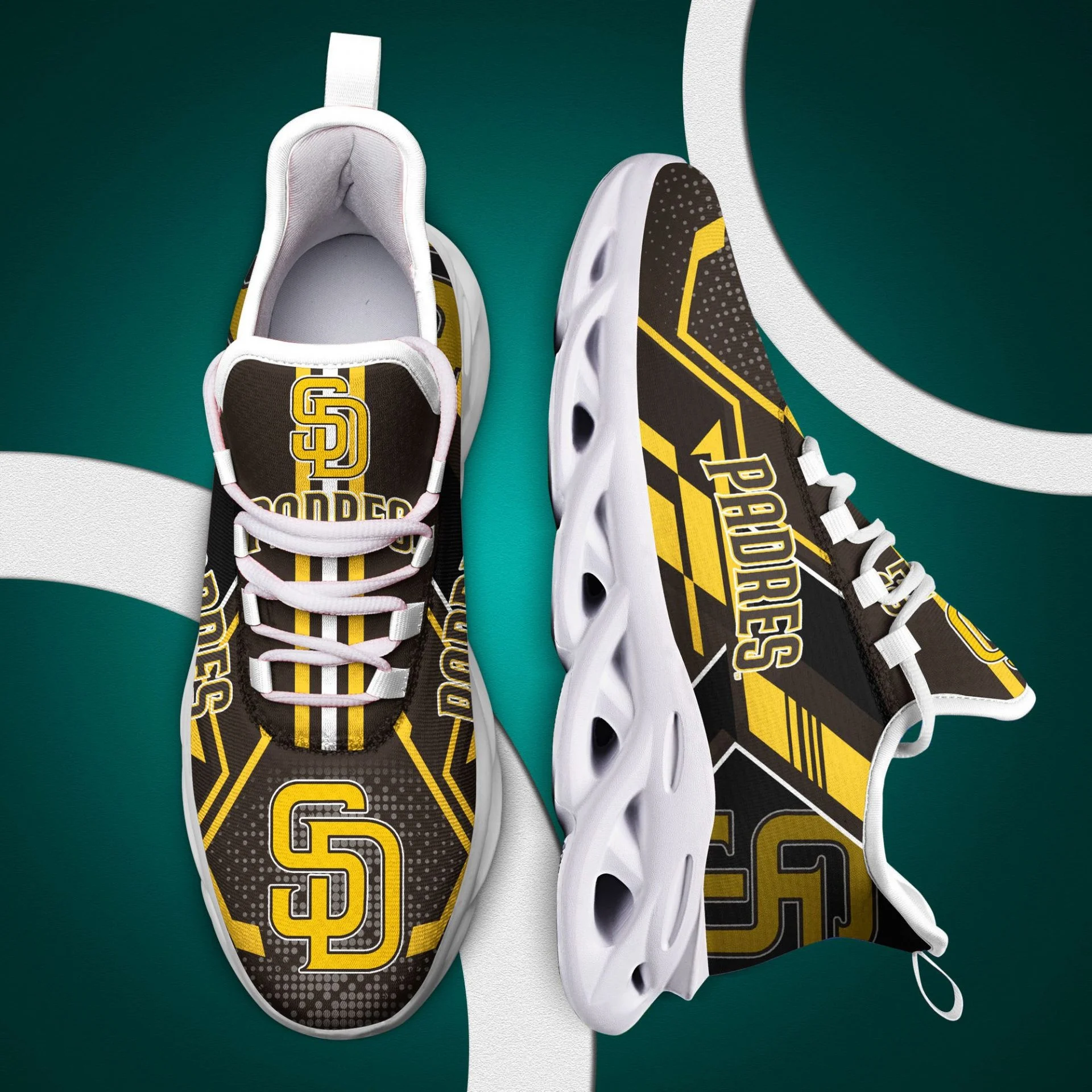 Custom MLB San Diego Padres Max Soul Shoes V3 Store MS0601