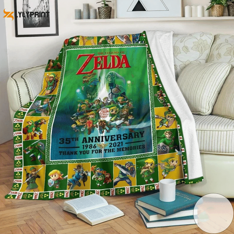 The Legends Of Zelda 35th Anniversary Thank You For Fans Home Decor Gift , Soft Quilt, King Size, All Season Cozy Quilt QB0901