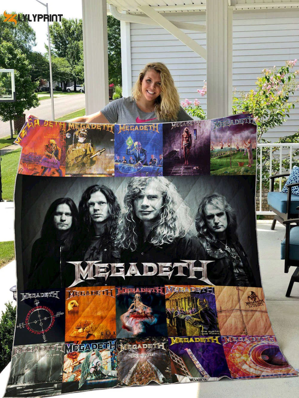 Megadeth 1 Quilt Blanket For Fans Home Decor Gift ,  Soft Quilt, King Size, All Season Cozy Quilt QB0901