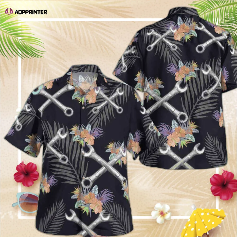 Awesome Mechnaic AOP Hawaii Shirt, Gift For Men Women HW0601