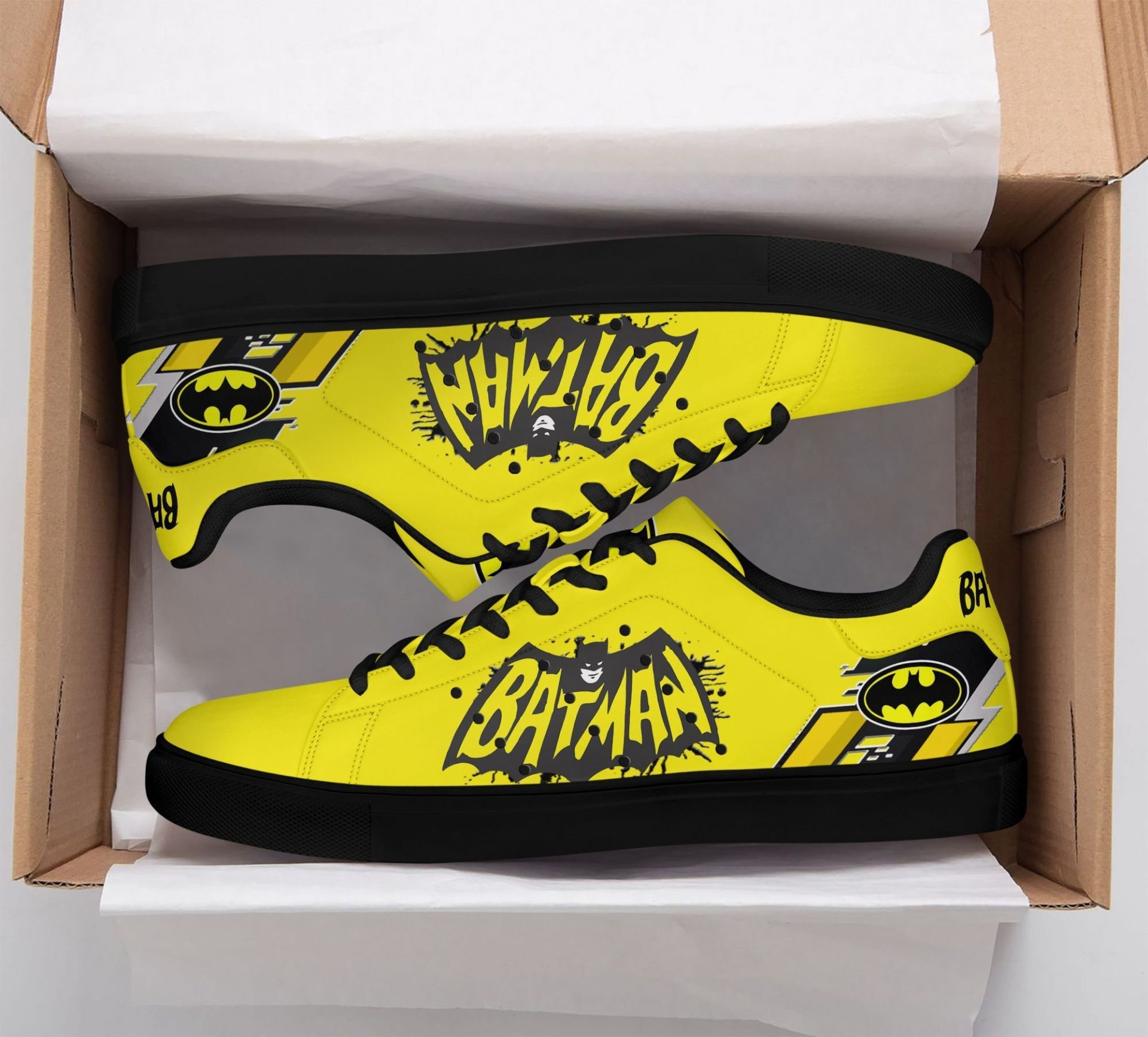 Batman Yellow Stan Smith Shoes , Trendy Style Sneakers ST0801