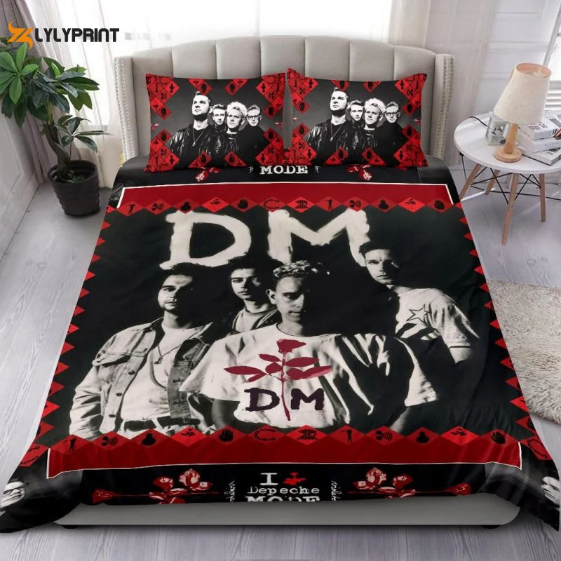 Depeche Mode Music Band 2 Duvet Quilt Bedding Set , Soft Quilt, King Size, All Season Cozy Quilt QB0901