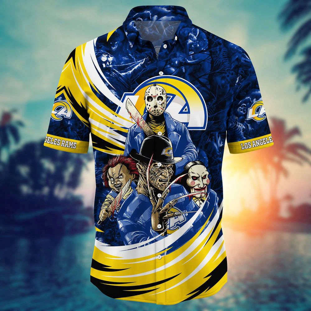Los Angeles Rams NFL Halloween Horror Movies Hawaiian Shirts For Men And Women HW0601