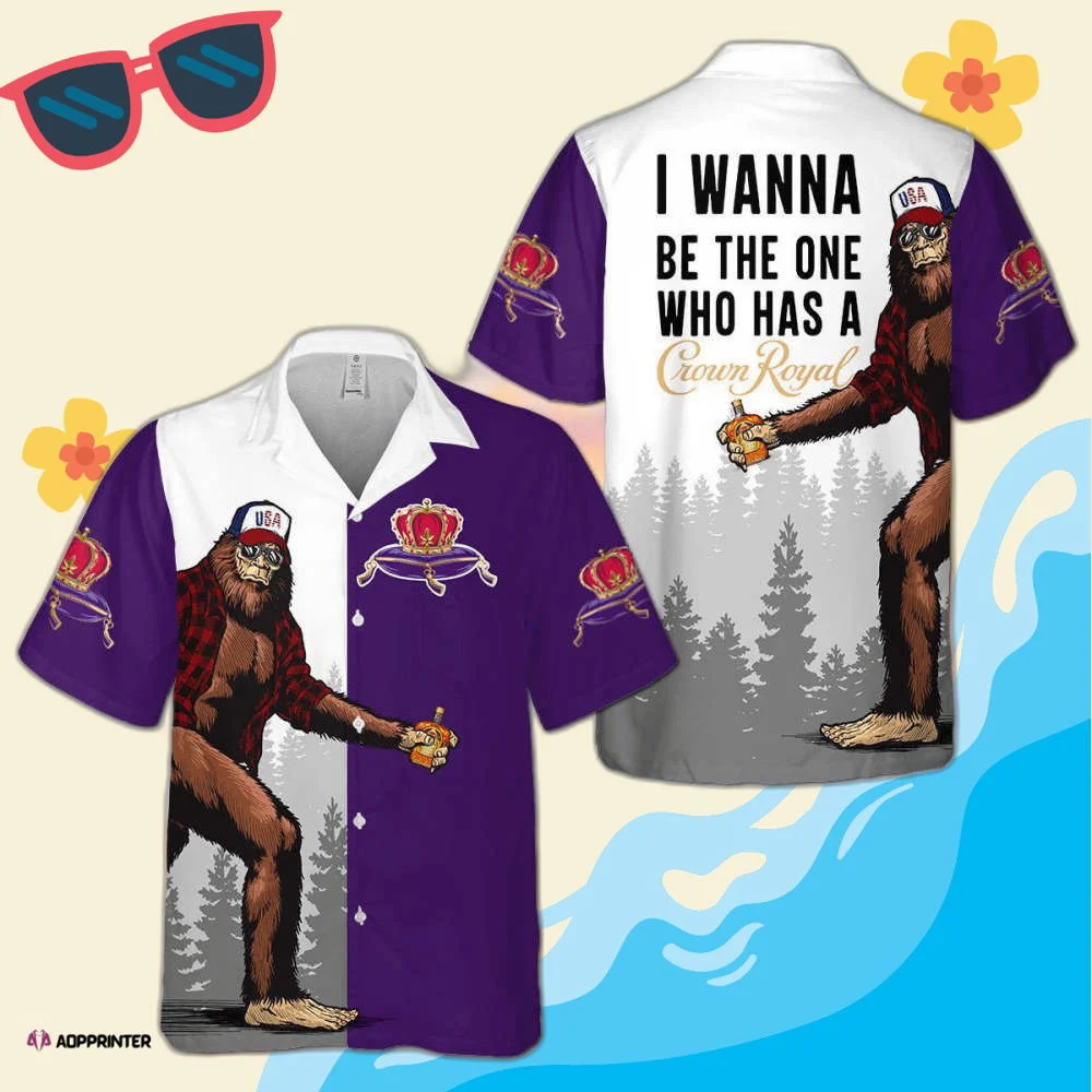 Crown Royal Big Foot Hawaiian Shirt HW0601