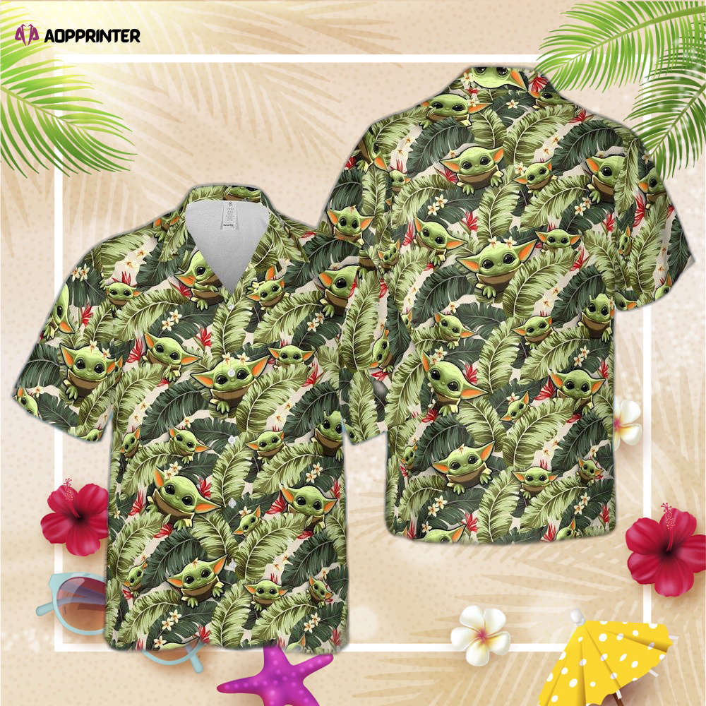 Baby Yoda Hawaiian Shirt, Gift For Men And Women HW0601
