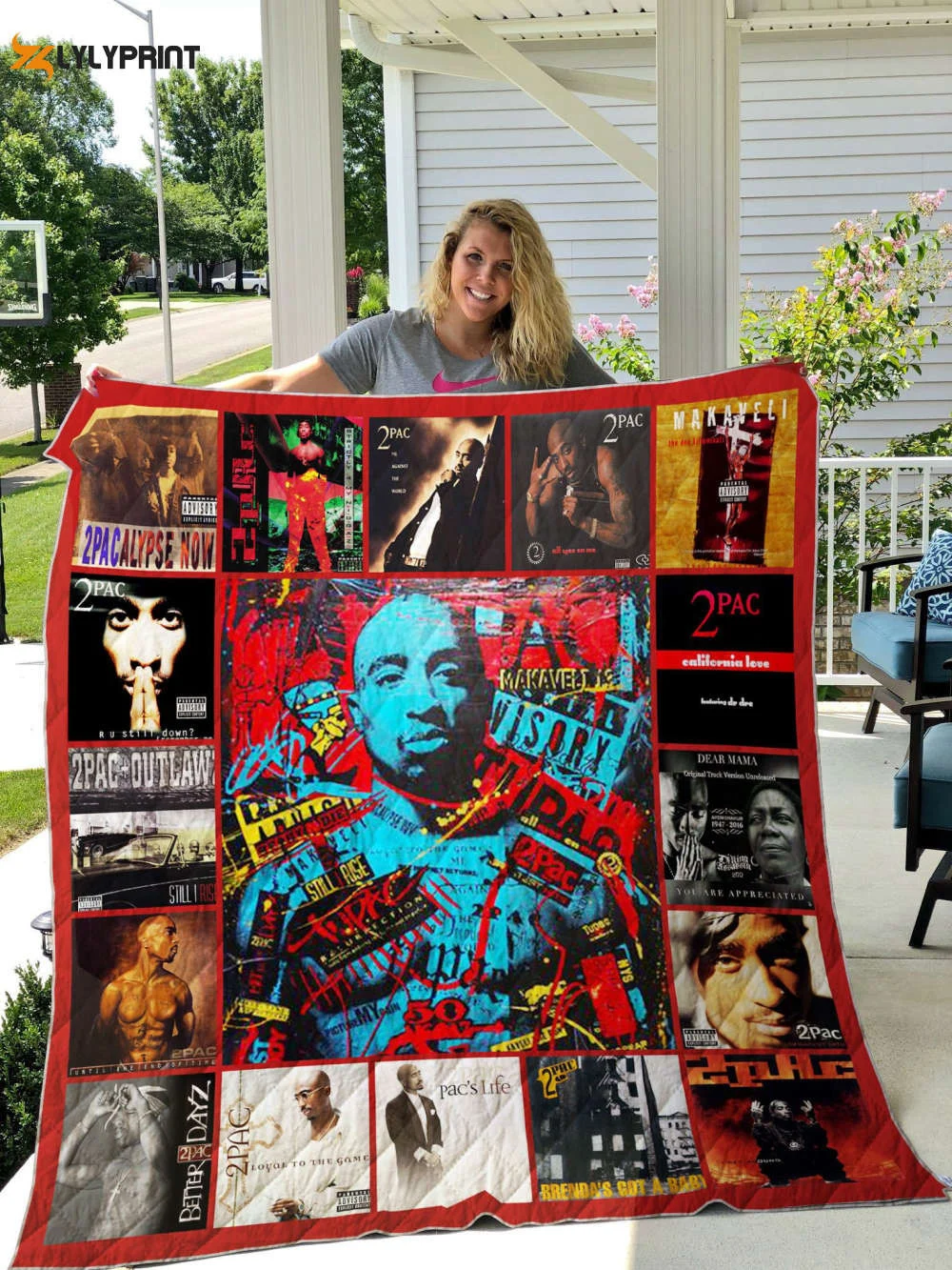 2Pac Quilt Blanket For Fans Home Decor Gift ,  Soft Quilt, King Size, All Season Cozy Quilt QB0901