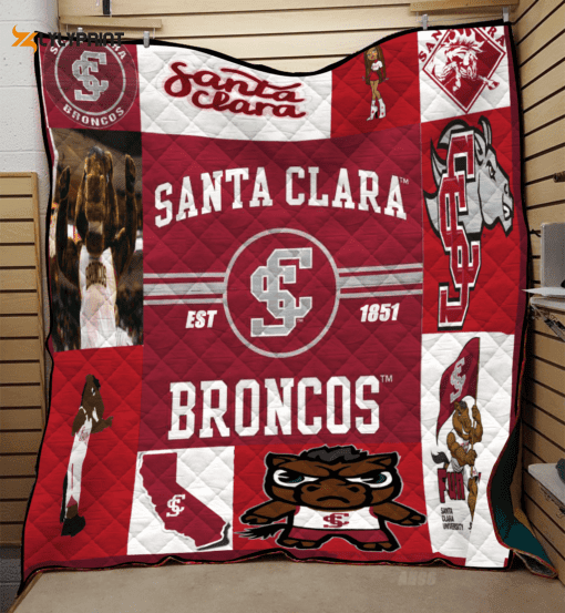 Santa Clara Broncos Quilt For Fans Home Decor Gift , Soft Quilt, King Size, All Season Cozy Quilt QB0901
